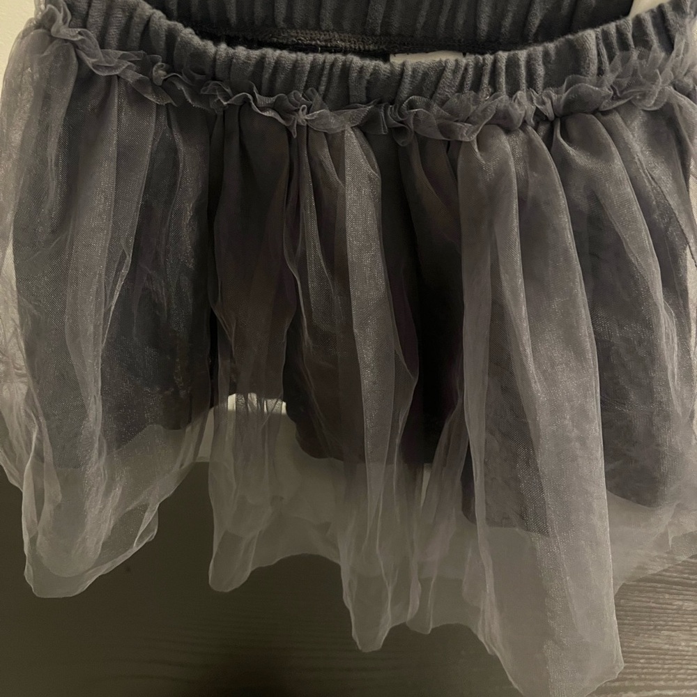Zara Charcoal Tulle Skirt